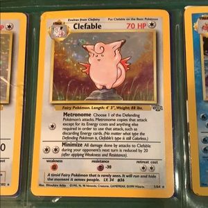 Clefable holographic 1999 Pokémon card